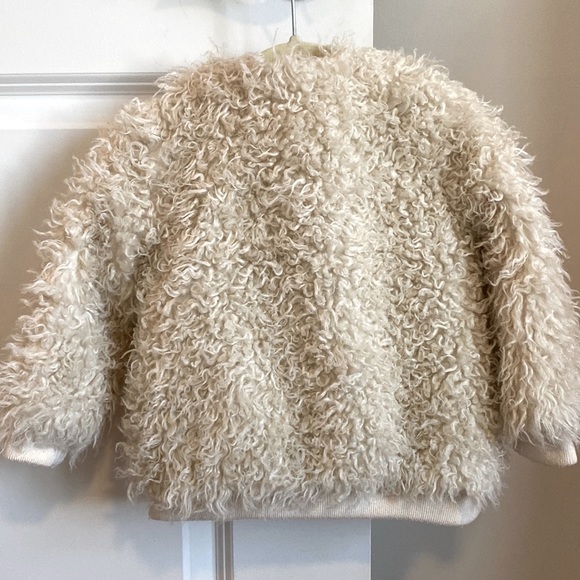Zara Baby Toddler Girls faux fur jacket size 18-24 months - Picture 2 of 5